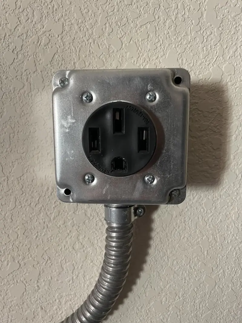 NEMA 14-50 outlet installed for Electrical Panel Upgrade in Elko New Market